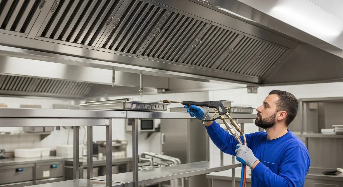 Commercial kitchen extract cleaning in Ware