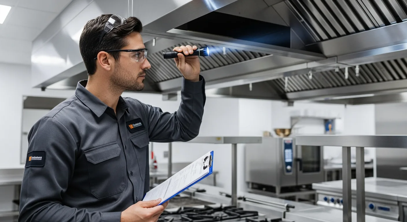 Commercial kitchen extract cleaning in Luton